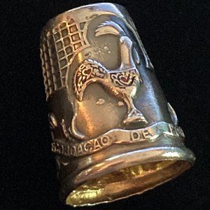 Vintage Rooster Thimble Made in Portugal
